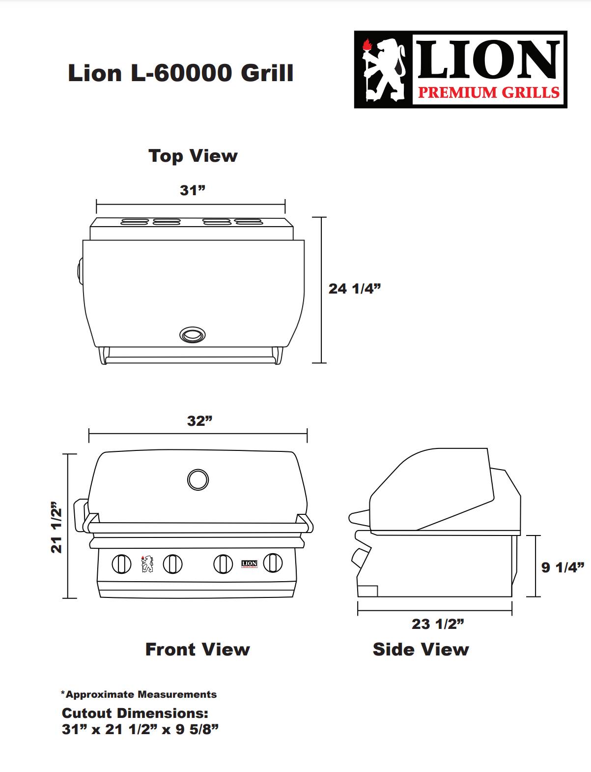 Lion L-60000 Premium Grill-At 146.6 lbs it’s the heaviest in its Class!