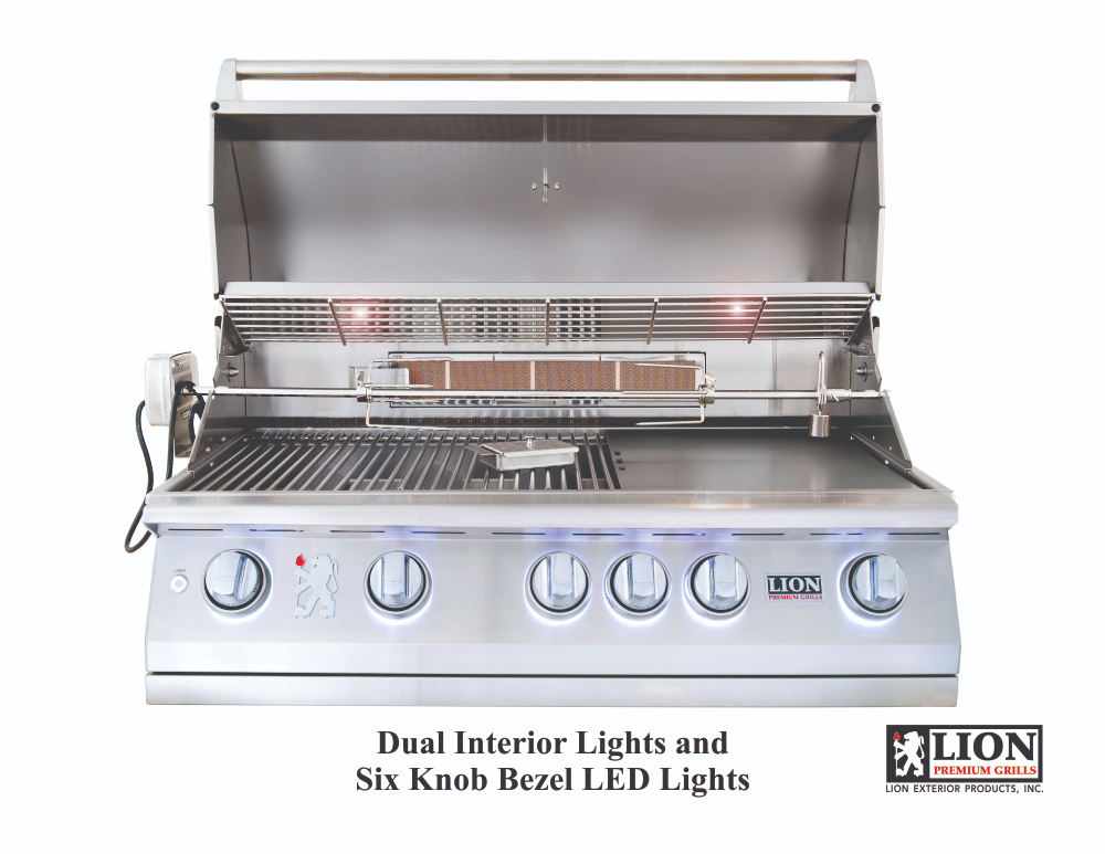 Lion L90000 40-Inch Stainless Steel Built-In Natural Gas Grill