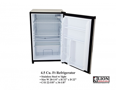 Eco Friendly Lion Premium Grills Refrigerator