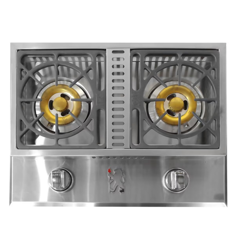 Lion Stainless Steel Drop In Propane Gas Double Side Burner